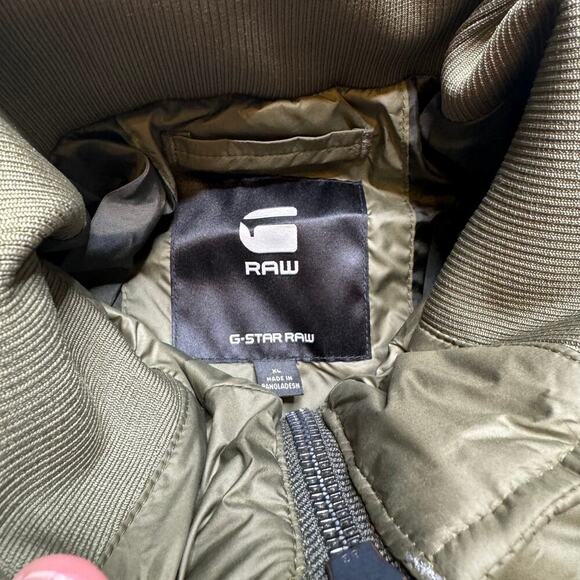 G-Star Raw Olive MEEFIC QUILTED JACKET Size XL - Picture 2 of 4